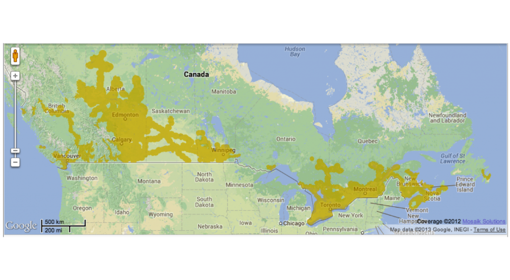 Rogers GSM/EDGE Coverage