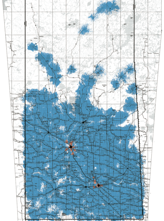 SaskTel HSPA Coverage